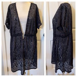 3X (22-24W) Catalina Black Swim Coverup